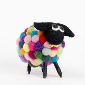 Colorful Felted Sheep