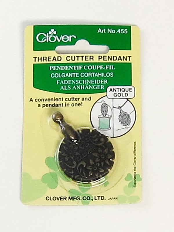 Clover Antique Gold - Yarn Cutter Pendant