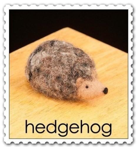 Needle Felting Kit - Hedgehog - Fengari Fiber Arts