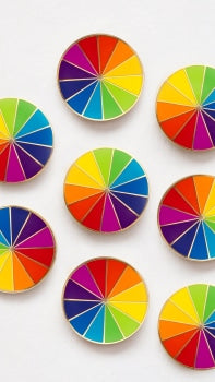 Enamel Pin - Rainbow Wheel