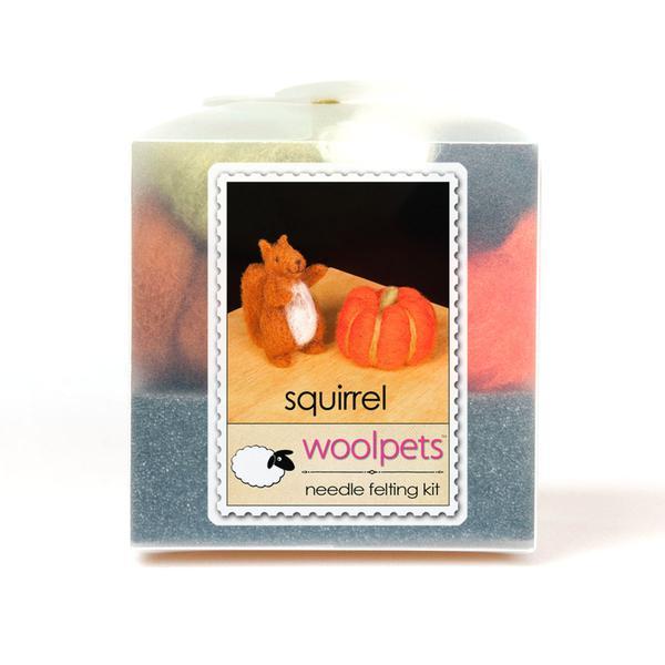 Woolpets Needle Felting Start Kit - Squirrel + Pumpkin