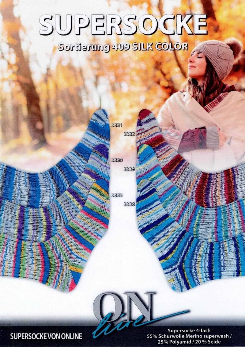 OnLine Supersocke Silk-Color (style 409)