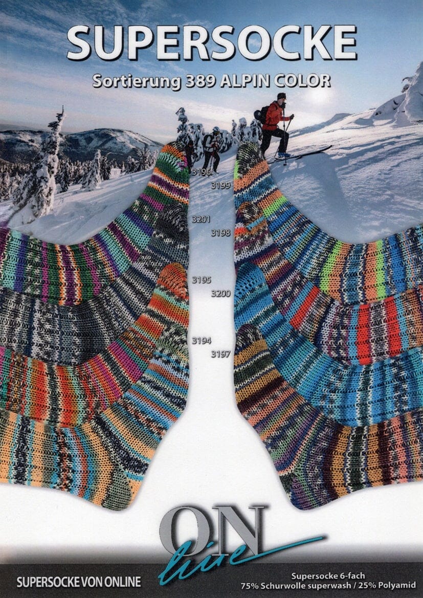 Supersocke 6-ply Merino Alpin Color