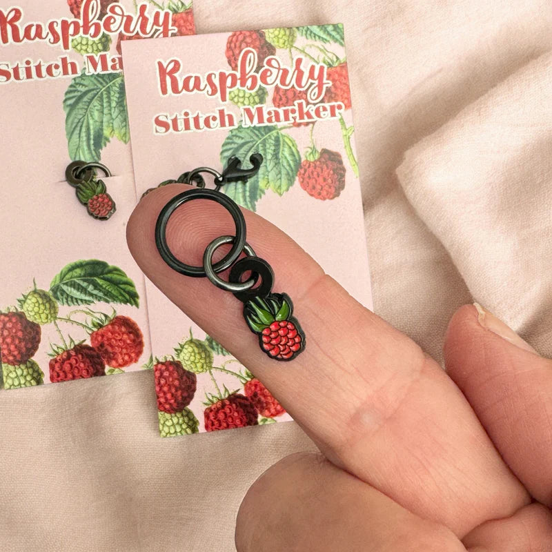 Raspberry Stitch Marker