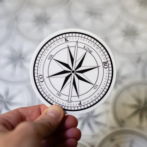 Knitting Compass Sticker