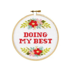 Cross Stitch Kit - Doing My Best