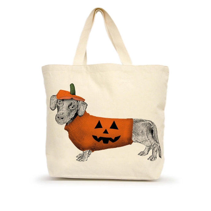 Halloween Dachshund Large Tote