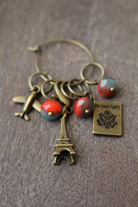 World Traveler Stitch Markers - Eiffel Tower