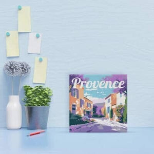 Mini Paint by Number Travel Poster - Provence Spring