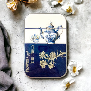 Large Tea Time Notions Tin