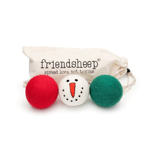Vintage Holidays Dryer Balls - Red (set of 3)