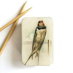 Vintage French Swallow Notions Tin (Large)