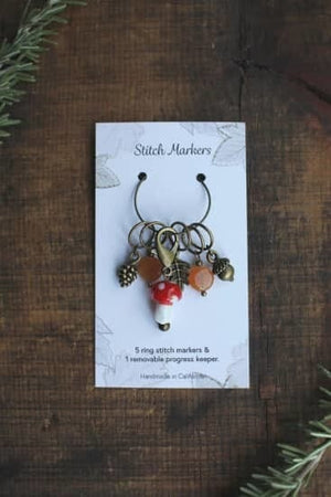 Toadstool Stitch Markers