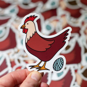 Yarn Chicken Sticker