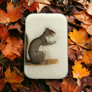 Large Notions Tin - Yarn Squirrel