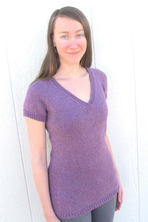 Knitting Pure & Simple 1303 - V-Neck Pullover