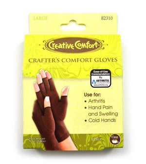 Crafter's Comfort Gloves Large - Fengari Fiber Arts