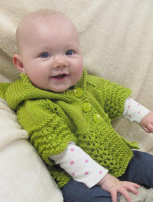 Knitting Pure & Simple 1505 - Lacy Baby Hoodie