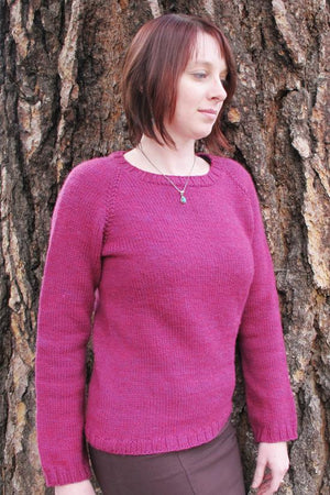 265 - Mid Weight Neck Down Pullover For Women - Fengari Fiber Arts
