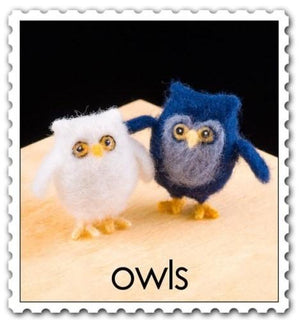 Needle Felting Kit - Owls