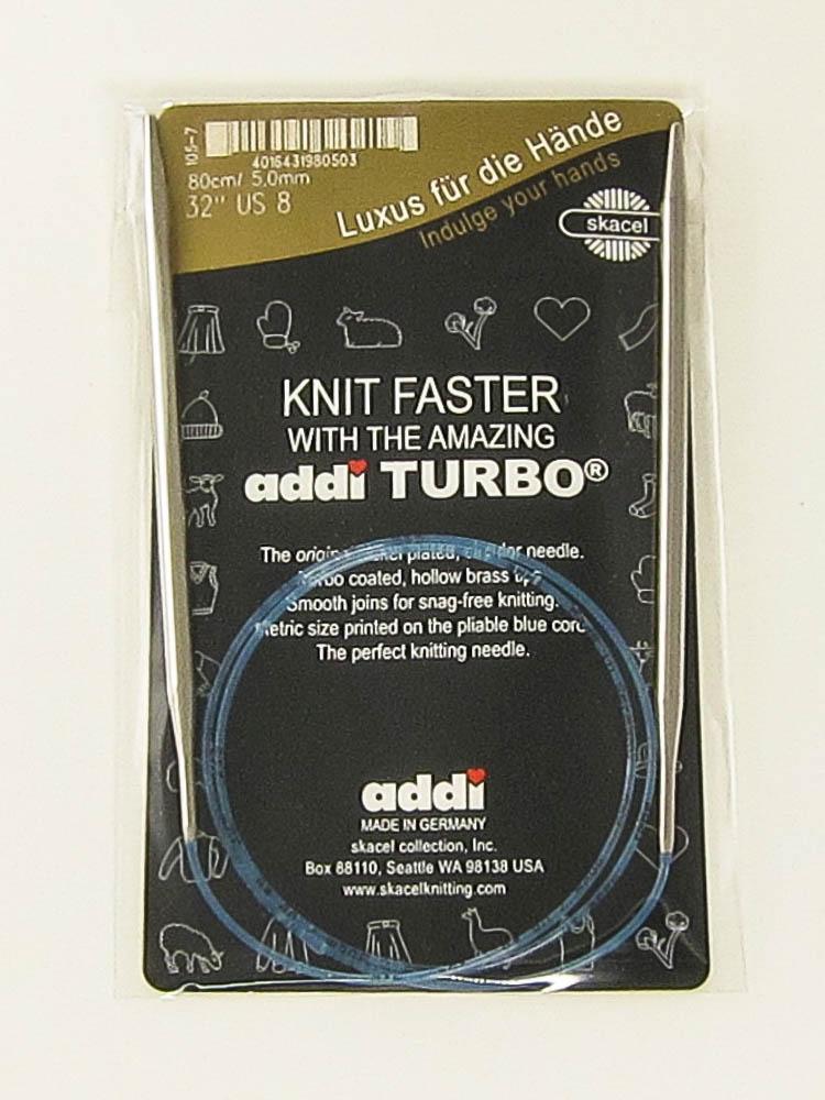 addi Turbo® Circular Knitting Needles Skacel USA US 10.75 (7.0mm), 32  inch(80cm)