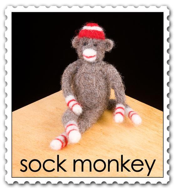 Felting Kit Sock Monkey